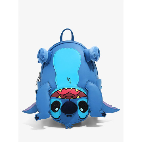 Loungefly Disney Lilo & Stitch Upside Down Figural Mini Backpack - New, With Tags