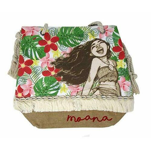 Loungefly Disney Moana Floral Hawaiian Hibiscus Burlap Tote Bag - New, With Tags