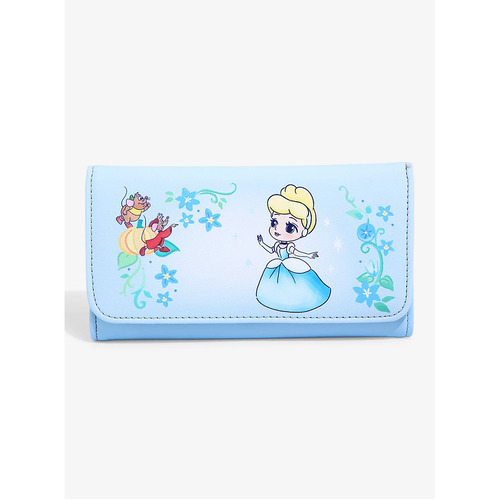 Loungefly Disney Cinderella Chibi Character Flap Wallet - New, With Tags
