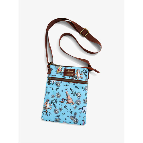 Loungefly Disney Winnie The Pooh Sketch Daisies Passport Crossbody Bag - New, With Tags