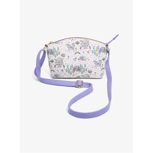 Loungefly Disney Alice In Wonderland Pastel Map Crossbody Bag - New, With Tags