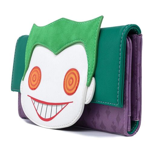 Loungefly DC Comics The Joker POP! Head Tri-fold Wallet - New, With Tags