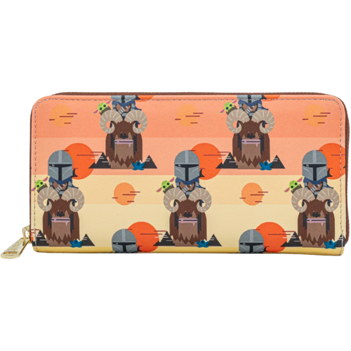 Loungefly Star Wars The Mandalorian Bantha Ride Zip-around Wallet - New, With Tags