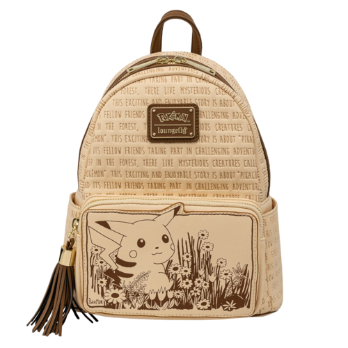 Loungefly Pokemon Pikachu Sepia Mini Backpack - New, With Tags