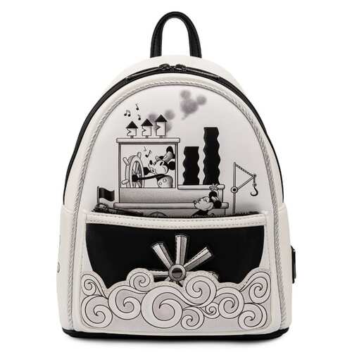 Loungefly Disney Mickey Mouse Steamboat Willie Mini Backpack - New, With Tags