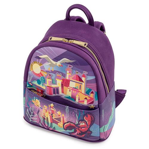 Loungefly Disney The Little Mermaid Castle Collection Mini Backpack - New, With Tags