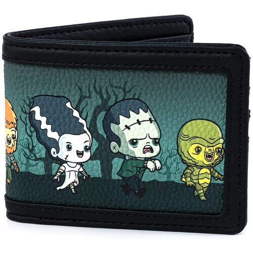 Loungefly Universal Studios Monsters Chibi Bi-fold Wallet - New, With Tags