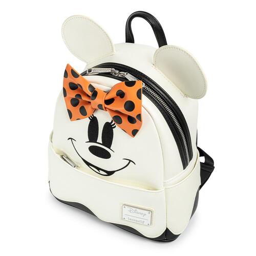 Loungefly Disney Minnie Mouse Ghost (Glow-In-The-Dark) Mini Backpack - New, With Tags