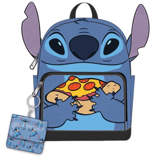 Loungefly Disney Lilo & Stitch Pizza Mini Backpack & Coin Purse Set - New, With Tags
