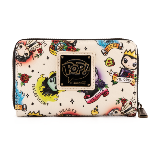 Loungefly Funko POP Disney Villains Tattoo Wallet/Purse - New, With Tags