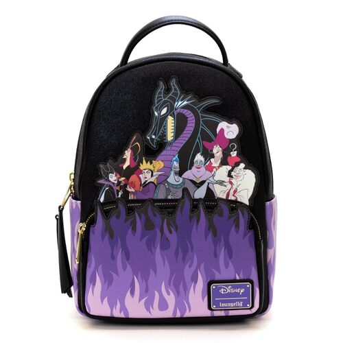 Loungefly Disney Villains Purple Flame Mini Backpack - New, With Tags
