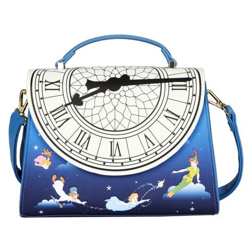Loungefly Disney Peter Pan Clock (Glows In The Dark) Crossbody Bag - New, With Tags