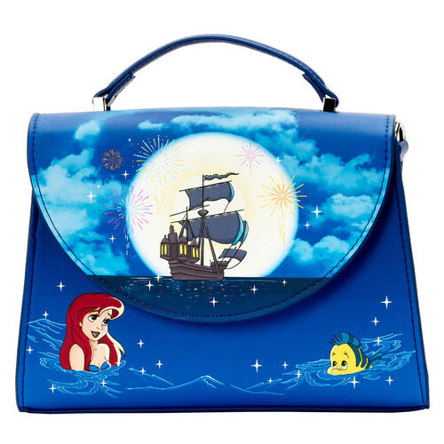 Loungefly Disney The Little Mermaid Ariel Fireworks Glows In The Dark Crossbody Bag - New, With Tags