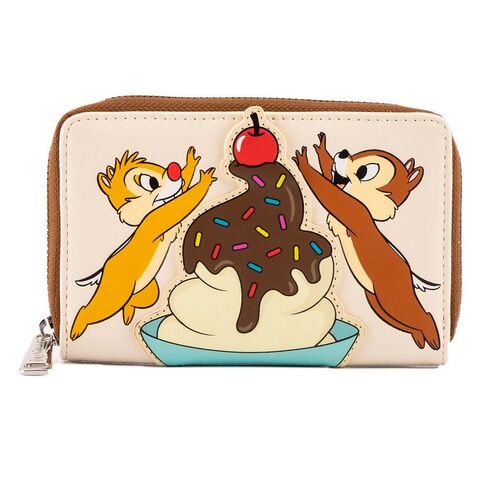 Loungefly Disney Chip 'n' Dale Sweet Treats Cherry On Top Zip Wallet/Purse - New, With Tags