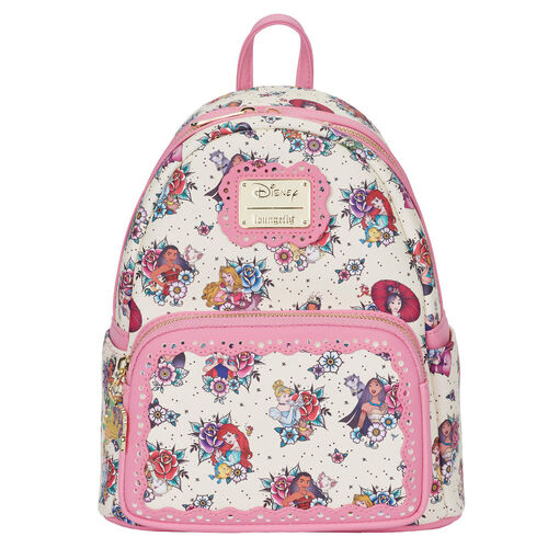 Loungefly Disney Princess Floral Tattoo Mini Backpack - New, With Tags