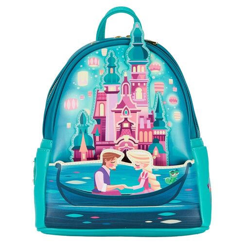 Loungefly Disney Tangled (Rapunzel) Castle (Glows In The Dark) Mini Backpack - New, With Tags