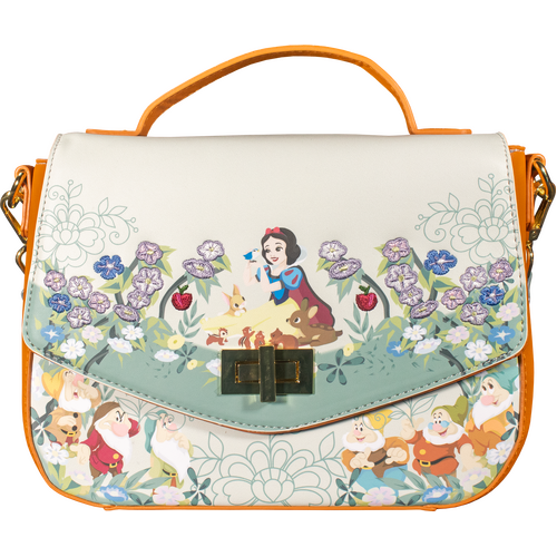 Loungefly Disney Snow White And The Seven Dwarfs Floral Crossbody Bag - New, With Tags