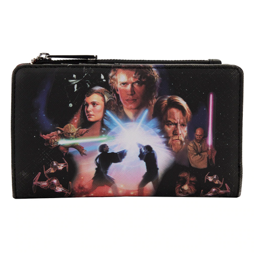 Loungefly Star Wars Prequel Trilogy Flap Wallet/Purse - New, With Tags