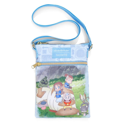 Loungefly Avatar: The Last Airbender Chibi Group Passport Crossbody Bag - New, With Tags