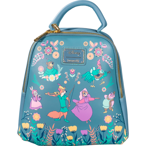 Loungefly Disney Robin Hood Floral Folk Mini Backpack - New, With Tags