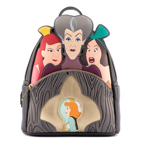 Loungefly Disney Cinderella Disney Villains - Lady Tremaine, Anastasia & Drizella Mini Backpack - New, With Tags