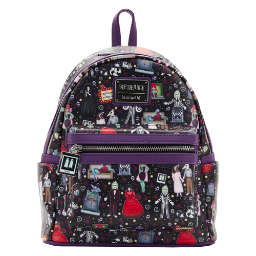 Loungefly Horror Beetlejuice Icons Mini Backpack - New, With Tags