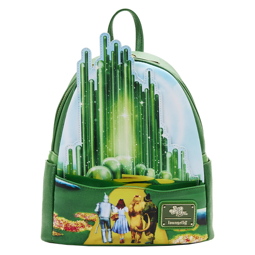 Loungefly Movies Wizard Of Oz Emerald City (Glows In The Dark) Mini Backpack - New, With Tags