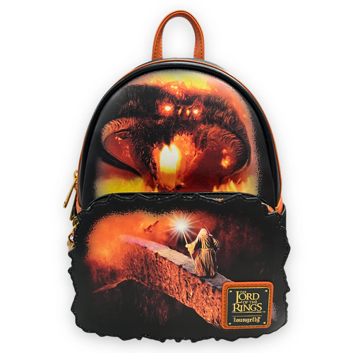 Loungefly The Lord Of The Rings Gandalf Vs Balrog Glow In The Dark Mini Backpack - New, With Tags