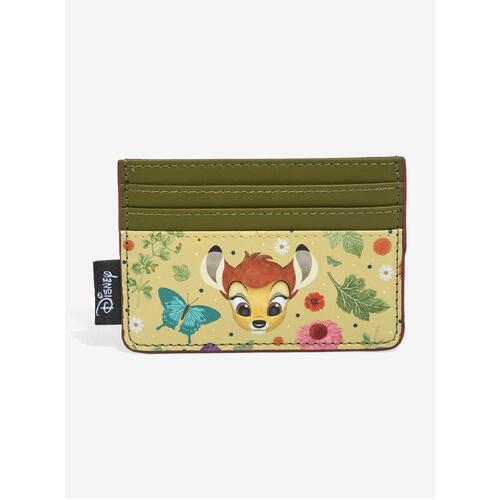 Loungefly Disney Bambi Floral Portrait ID/Card Holder - New, With Tags