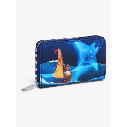 Loungefly Disney Moana Maui's Fish Hook & Gramma Tala Stingray Wallet/Purse - New, With Tags