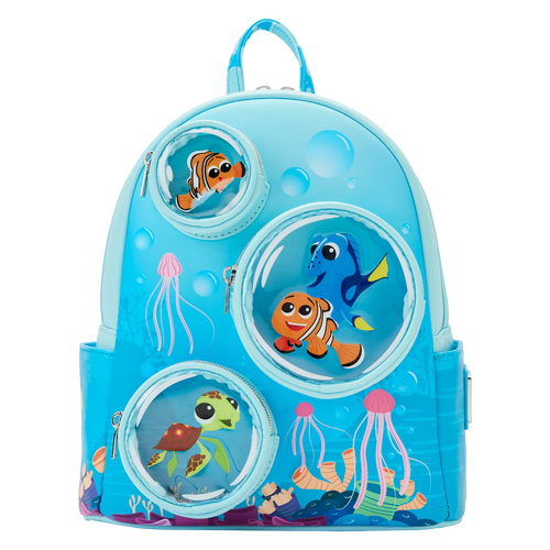 Loungefly Disney Finding Nemo 20th Anniversary Bubble Pockets (Glows In The Dark) Mini Backpack - New, With Tags