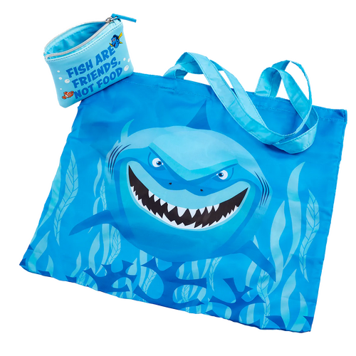 Loungefly Disney Finding Nemo Bruce Tote Bag & Coin Purse Set - New, With Tags