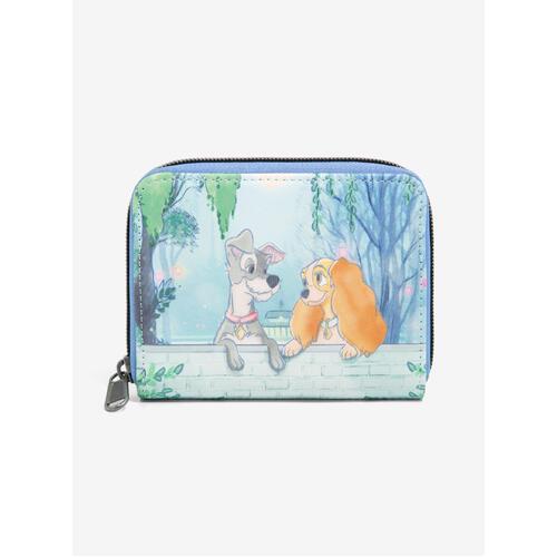 Loungefly Disney Lady & The Tramp Gaze Zipper Wallet - New, With Tags