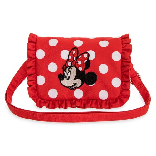 Disney Minnie Mouse Embroidered Red Crossbody Bag - New, With Tags