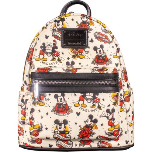 Loungefly Disney Mickey Mouse Tattoos Mini Backpack - New, With Tags
