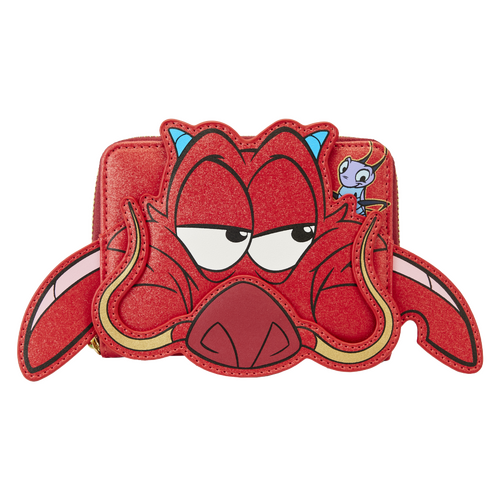 Loungefly Disney Mulan 25th Anniversary Mushu Glitter Cosplay Wallet/Purse - New, With Tags