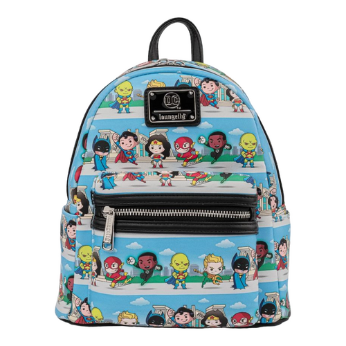 Loungefly DC Justice League Chibi Heroes Mini Backpack - New, With Tags