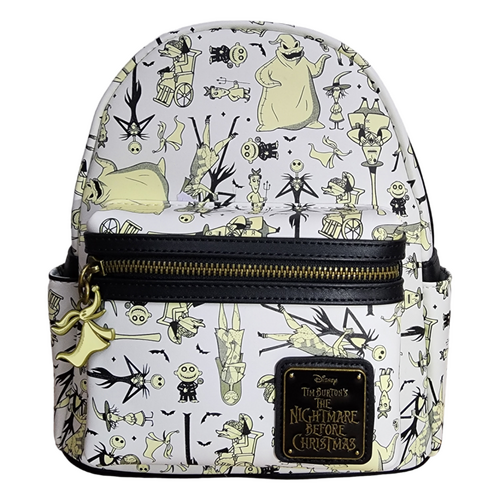 Loungefly Disney Nightmare Before Christmas Glows In The Dark Mini Backpack - New, With Tags