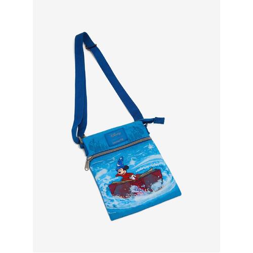 Loungefly Disney Mickey Mouse Fantasia Sorceror's Apprentice Passport Crossbody Bag - New, With Tags