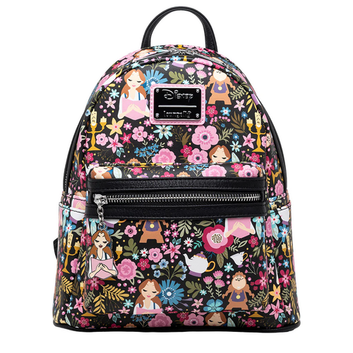 Loungefly Disney Beauty And The Beast Floral Mini Backpack - New, With Tags