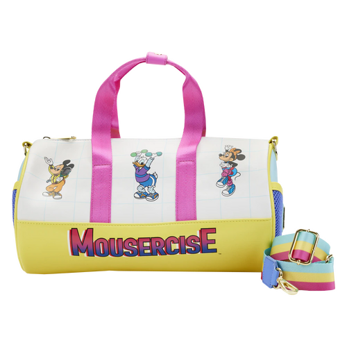 Loungefly Disney Mickey Mouse & Friends Mousercise Duffle Bag - New, With Tags