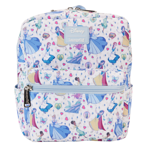 Loungefly Disney Princess Manga Style All-Over Print Nylon Mini Backpack - New, With Tags