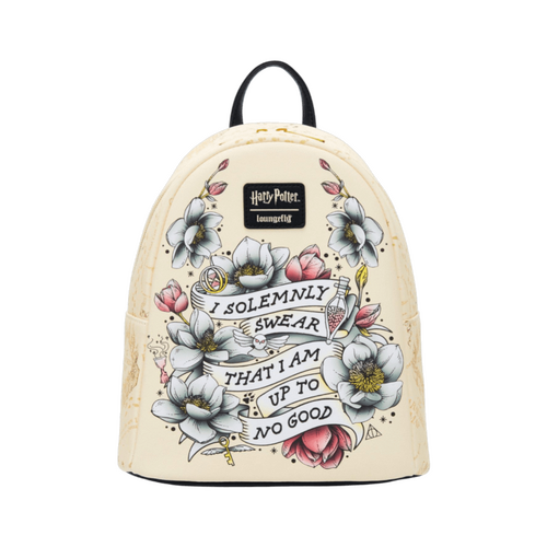 Loungefly Harry Potter Marauders Map Floral Mini Backpack - New, With Tags
