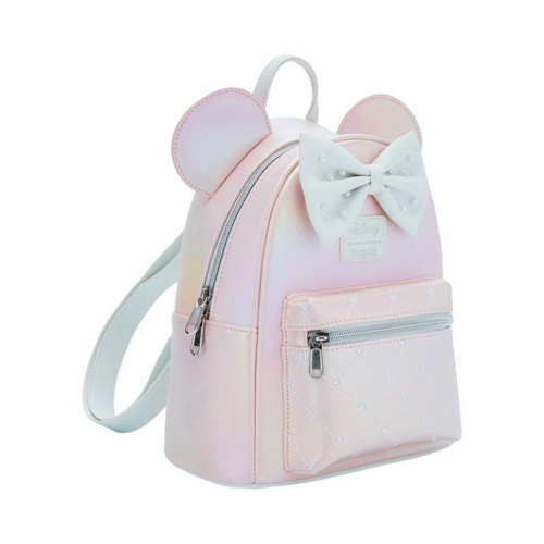 Loungefly Disney Minnie Mouse Pink Pearlescent Mini Backpack - New, With Tags