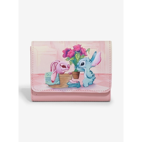 Loungefly Disney Lilo & Stitch Stitch & Angel Laundry Day Mini Flap Wallet - New, With Tags