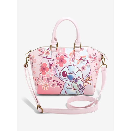 Loungefly Disney Lilo & Stitch Stitch & Scrump Cherry Blossoms Satchel Bag - New, With Tags