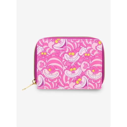 Loungefly Disney Alice In Wonderland Cheshire Cat Collage Mini Zip Wallet - New, With Tags