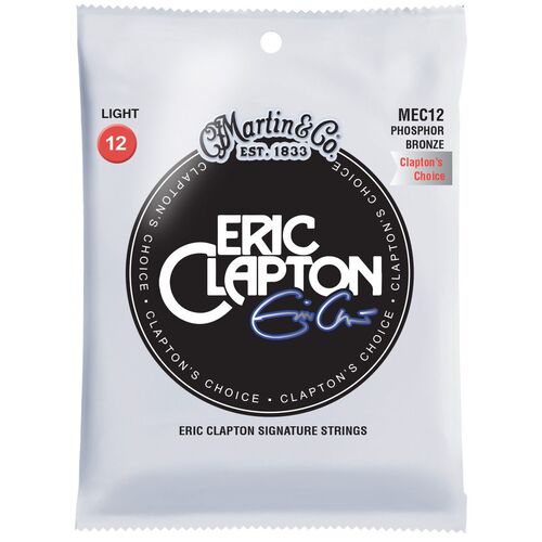 Martin MEC12 Claptons Choice Acoustic Strings - Light Phosphor Bronze 12-54