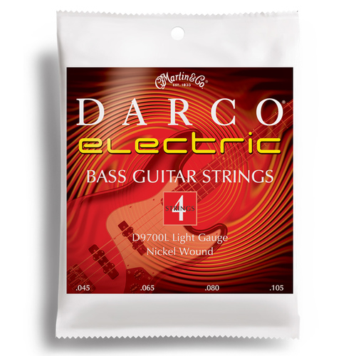 Martin Darco Bass Guitar Strings .045 to .105 Light Gauge D9700L