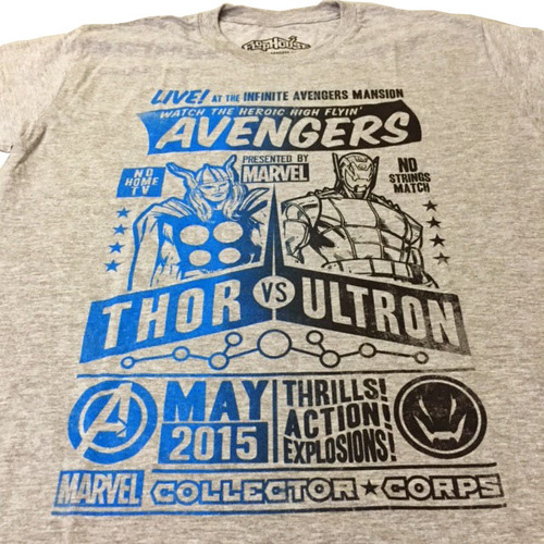 Funko POP! Avengers Age Of Ultron Marvel T-Shirt New [Size: XL] [Style: Thor]